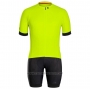2020 Cycling Jersey Bontrage Yellow Short Sleeve and Bib Short