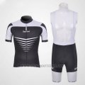 2011 Cycling Jersey Santini Black Short Sleeve and Bib Short