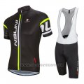 2016 Cycling Jersey Nalini Deep Black Short Sleeve and Salopette