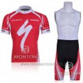 2011 Cycling Jersey Specialized White and Red Short Sleeve and Bib Short