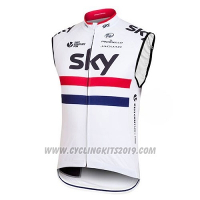 2016 Wind Vest Sky White and Red [hua4150]