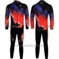 2012 Cycling Jersey Nalini Red and Black Long Sleeve and Salopette
