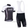 2013 Cycling Jersey Nalini Black and Gray Short Sleeve and Salopette
