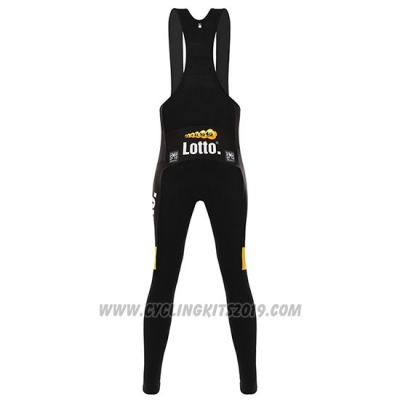 2016 Cycling Jersey Lotto NL Jumbo Yellow and Black4 Long Sleeve and Bib Tight [hua3446]