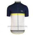 2016 Cycling Jersey Rapha Blue and White Short Sleeve and Bib Short