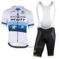 2018 Cycling Jersey Mitchelton Scott Campione Europe Short Sleeve and Bib Short