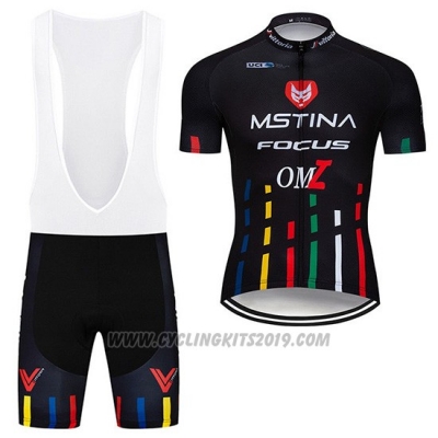 2019 Cycling Jersey MsTina Focus Black Short Sleeve and Bib Short