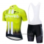 2019 Cycling Jersey Sunweb Yellow White Short Sleeve and Bib Short