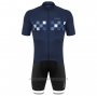2020 Cycling Jersey DE Marchi Deep Blue Short Sleeve and Bib Short