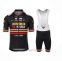 2023 Cycling Jersey Jumbo Visma Black Short Sleeve and Bib Short