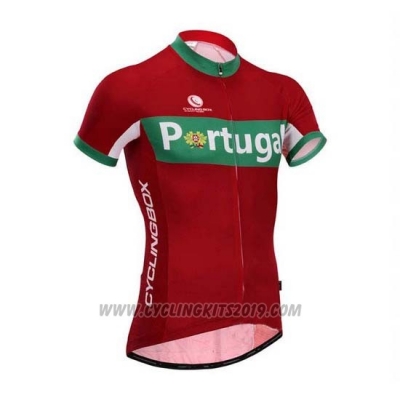 2014 Cycling Jersey Fox Cyclingbox Red and Green Short Sleeve and Bib Short