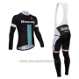 2015 Cycling Jersey Bardiani Ml Black and Blue Short Sleeve and Bib Short