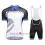 2016 Cycling Jersey Castelli Cervelo and White and Blue Short Sleeve and Bib Short
