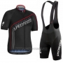 2016 Cycling Jersey Specialized Light Black Short Sleeve and Bib Short