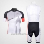 2012 Cycling Jersey Nalini Black and White Short Sleeve and Salopette
