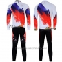 2012 Cycling Jersey Nalini Red and White Long Sleeve and Salopette
