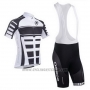2013 Cycling Jersey Assos White and Black Short Sleeve and Bib Short