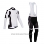 2014 Cycling Jersey Assos White Long Sleeve and Bib Tight