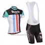 2014 Cycling Jersey Bianchi Black and White Short Sleeve and Bib Short