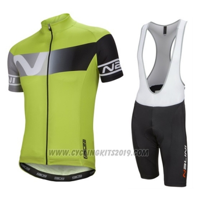 2016 Cycling Jersey Nalini Light Green Short Sleeve and Salopette