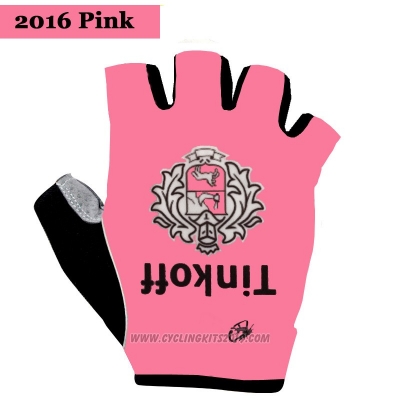 2016 Saxo Bank Tinkoff Gloves Cycling Pink