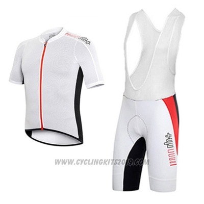 2017 Cycling Jersey RH+ Red and White Short Sleeve and Bib Short