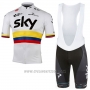 2017 Cycling Jersey Sky UCI Mondo Campione Manica Short Sleeve and Bib Short