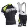 2019 Cycling Jersey Northwave Black Green Silver Short Sleeve and Bib Short