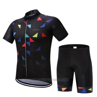 2020 Cycling Jersey Algrita Black Short Sleeve and Bib Short