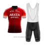 2020 Cycling Jersey Arkea Samsic Red Black Short Sleeve and Bib Short