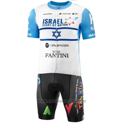 2020 Cycling Jersey Israel Cycling Academy Champion Israel Short Sleeve and Bib Short