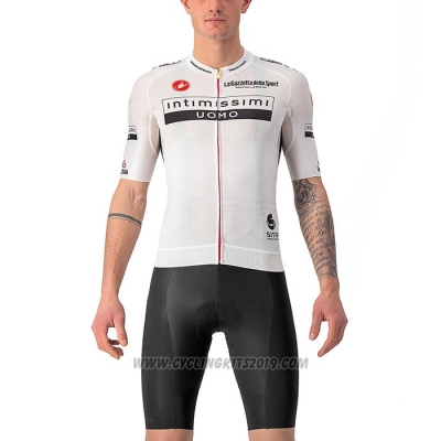 2022 Cycling Jersey Giro D'italy White Short Sleeve and Bib Short