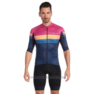 2022 Cycling Jersey Nalini Purple Short Sleeve and Bib Short