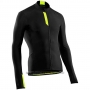 Cycling Jersey Northwave Black Yellow Long Sleeve and Bib Tight