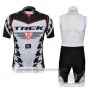 2010 Cycling Jersey Trek Black and White Short Sleeve and Bib Short