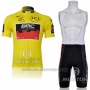 2011 Cycling Jersey BMC Lider Yellow Short Sleeve and Bib Short