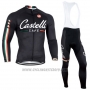 2014 Cycling Jersey Castelli Black Long Sleeve and Bib Tight