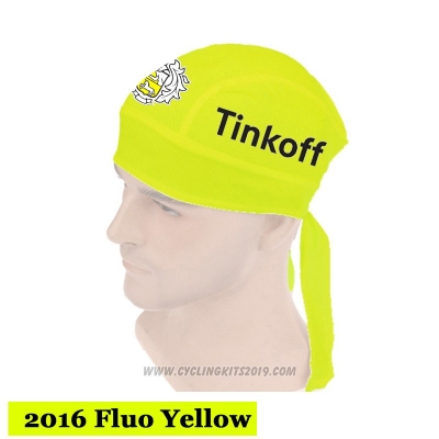 2015 Saxo Bank Tinkoff Scarf Cycling Light Yellow