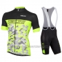 2016 Cycling Jersey Nalini Green and Black Short Sleeve and Salopette