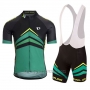 2017 Cycling Jersey Pearl Izumi Black and Green Short Sleeve and Bib Short