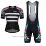 2017 Cycling Jersey Ykywbike Aa12 Adh12 Black and White Short Sleeve and Bib Short