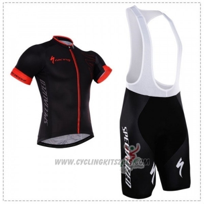 2018 Cycling Jersey Specialized Black Red Short Sleeve and Bib Short