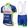 2018 Cycling Jersey Wanty Blue and White Short Sleeve Bib Short