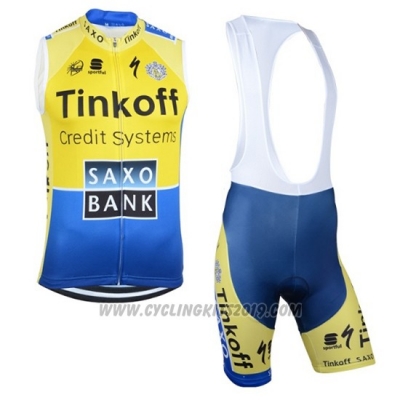 2019 Wind Vest Tinkoff Saxo Bank Yellow Blue