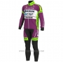 2020 Cycling Jersey Bardiani Csf Purple Green Long Sleeve and Bib Tight