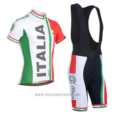 2021 Cycling Jersey Italy Red Green Short Sleeve and Bib Short