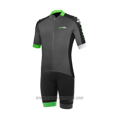 2021 Cycling Jersey RH+ Gray Green Short Sleeve and Bib Short