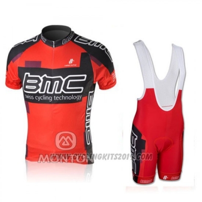 2010 Cycling Jersey BMC Red Short Sleeve and Bib Short