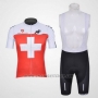 2011 Cycling Jersey Assos White and Red Short Sleeve and Bib Short
