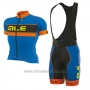 2017 Cycling Jersey ALE Graphics Prr Bermuda Orange and Blue Short Sleeve and Bib Short